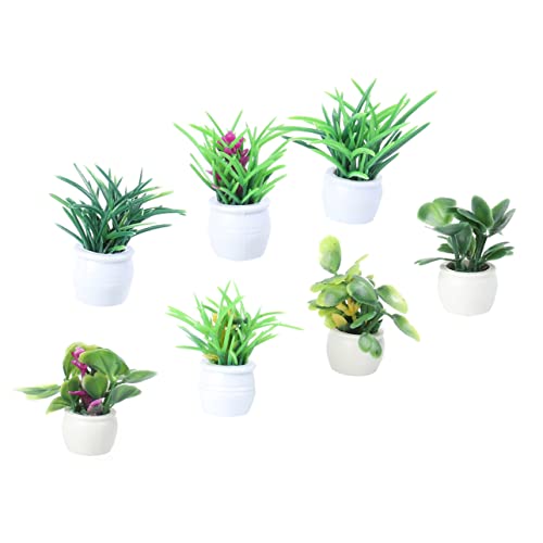 FUNOMOCYA 7st Mini-topfpflanze Simulation Topfpflanze Gefälschte Topfpflanze Goblinkern Mini-Pflanzen Blumentöpfe Für Den Innenbereich Gänseblümchen Luft Anlage Blumenornamente Green Plastik von FUNOMOCYA