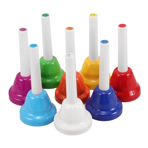 FUNOMOCYA 8 Stück Teiliges Diatonisches Metall Handglocken Set mit Noten für Kleinkinder und Pädagogisches Musikspielzeug für Familie Schule Kindergarten und Musikunterricht FUNOMOCYA 8 Stück Teiliges Diatonisches Metall Handglocken Set mit Noten für Kleinkinder und Pädagogisches Musikspielzeug für Familie Schule Kindergarten und Musikunterricht von FUNOMOCYA