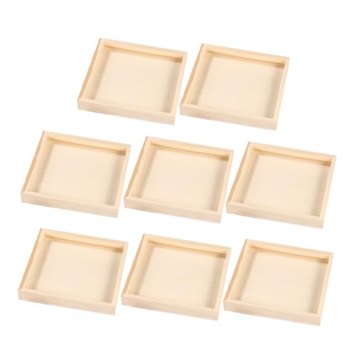 FUNOMOCYA 8 Stück Teiliges Quadratisches Holzpuzzle Tablett mit Glatter Oberfläche Präzise Flach für Nahtlose Verbindung Puzzle Organizer für Familienspiele und Räumliche Vorstellungskraft FUNOMOCYA 8 Stück Teiliges Quadratisches Holzpuzzle Tablett mit Glatter Oberfläche Präzise Flach für Nahtlose Verbindung Puzzle Organizer für Familienspiele und Räumliche Vorstellungskraft von FUNOMOCYA