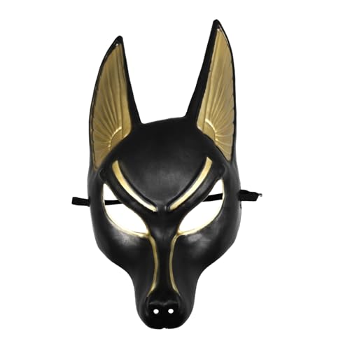 FUNOMOCYA Anubis Maske Aus Für Halloween Und Maskenball Perfekte Cosplay Maske Kostümzubehör Für Kreative Verkleidungen Und Partys Hochwertig Verarbeitet Einzigartiges von FUNOMOCYA