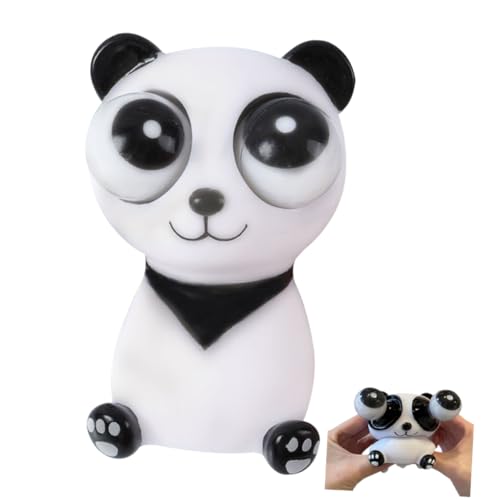 FUNOMOCYA Plopp Spielzeug Bärenspielzeug Druckentlastungspuppe Panda Quetschspielzeug Bezauberndes Quetschspielzeug Cartoon Quetschspielzeug Panda Spielzeug Knallendes Auge Panda Knallendes Auge von FUNOMOCYA