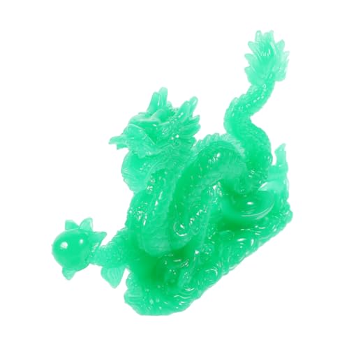 FUNOMOCYA Grüne Drachenstatue Aus Kunstharz Drachenfiguren Kabinett Harzstatue Kleine Chinesische Drachendekoration Chinesische Drachenfigur Einrichtung Im Chinesischen Stil Light Green von FUNOMOCYA