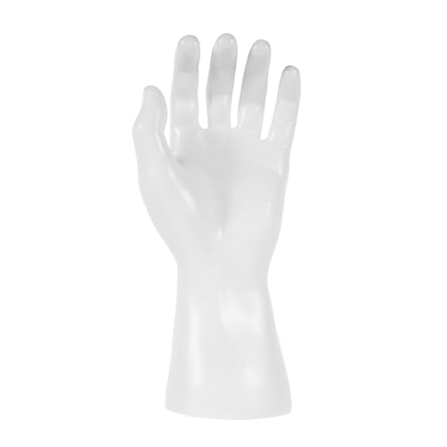 FUNOMOCYA Handmodell-display-requisiten Ring Mannequin-hand Schmuckhandhalter Hand Schaufensterpuppe Schmuckständer Schmuck-organizer-display Raumdekoration Handschmuckhalter Weiß Pvc von FUNOMOCYA