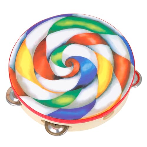 FUNOMOCYA Handtrommel Buntes Tamburin Musikinstrument für Lustiges Musikspielzeug für Party Tanz und Früherziehung FUNOMOCYA Handtrommel Buntes Tamburin Musikinstrument für Lustiges Musikspielzeug für Party Tanz und Früherziehung von FUNOMOCYA