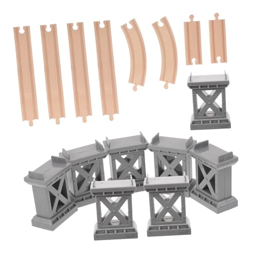 FUNOMOCYA Holz Eisenbahn Brücke mit Aufsteigenden Gebogenen Schienen Kreative Bahnstrecken Erweiterung für Realistisches Spiel und Familienspaß Holzspielzeug Zubehör FUNOMOCYA Holz Eisenbahn Brücke mit Aufsteigenden Gebogenen Schienen Kreative Bahnstrecken Erweiterung für Realistisches Spiel und Familienspaß Holzspielzeug Zubehör von FUNOMOCYA