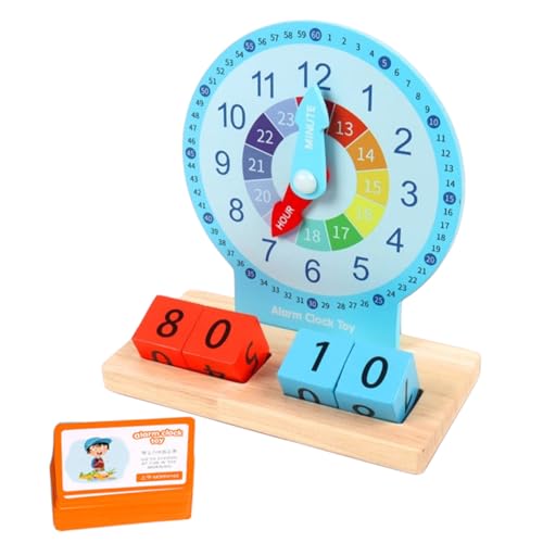FUNOMOCYA Holz Lernuhr Modell Holzspielzeug Pädagogische Uhr für Kindergarten Zeitverständnis Fördern Lernspielzeug für Ab Jahren Sicher und Tragbar FUNOMOCYA Holz Lernuhr Modell Holzspielzeug Pädagogische Uhr für Kindergarten Zeitverständnis Fördern Lernspielzeug für Ab Jahren Sicher und Tragbar von FUNOMOCYA