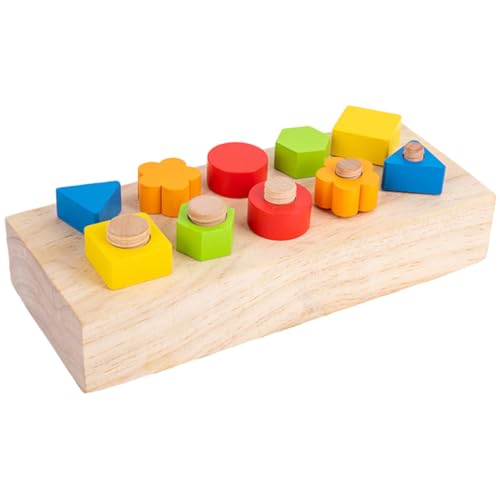 FUNOMOCYA Holz Schraubspielzeug für Kleinkinder Montessori Lernspielzeug Feinmotorik und Farb Formenerkennung Sicher und Leicht Pädagogisches Puzzle für Junge Mädchen FUNOMOCYA Holz Schraubspielzeug für Kleinkinder Montessori Lernspielzeug Feinmotorik und Farb Formenerkennung Sicher und Leicht Pädagogisches Puzzle für Junge Mädchen von FUNOMOCYA