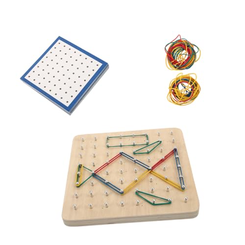FUNOMOCYA Holzspielzeug Nagelplatte Geobrett für Montessori Lernspielzeug Geometriebrett Pädagogisches Steckbrett für Grundschule Matheunterricht Sensorisches Aktivitätsbrett FUNOMOCYA Holzspielzeug Nagelplatte Geobrett für Montessori Lernspielzeug Geometriebrett Pädagogisches Steckbrett für Grundschule Matheunterricht Sensorisches Aktivitätsbrett von FUNOMOCYA