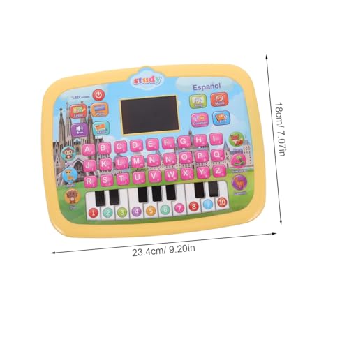 FUNOMOCYA Interaktives Zweisprachiges Lerntablet für Kleinkinder mit LED Bildschirm Spanisches Vokabular Spielerisches Lernen mit Musik und Zahlen Pädagogisches für Jungen und Mädchen FUNOMOCYA Interaktives Zweisprachiges Lerntablet für Kleinkinder mit LED Bildschirm Spanisches Vokabular Spielerisches Lernen mit Musik und Zahlen Pädagogisches für Jungen und Mädchen von FUNOMOCYA
