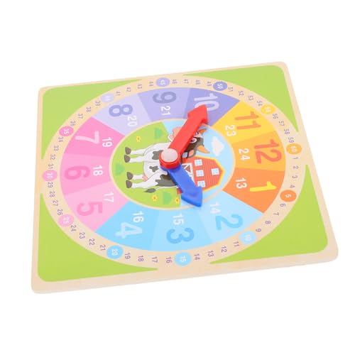 FUNOMOCYA Lernuhr aus Holz Bunte Uhr Zahlen Lernen Sichere Montessori Lernuhr für Vorschule und Grundschule Pädagogisches Lernspielzeug Zeitkenntnis FUNOMOCYA Lernuhr aus Holz Bunte Uhr Zahlen Lernen Sichere Montessori Lernuhr für Vorschule und Grundschule Pädagogisches Lernspielzeug Zeitkenntnis von FUNOMOCYA