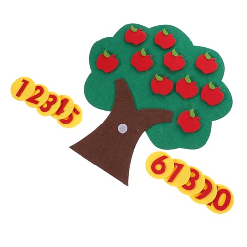 FUNOMOCYA Mathematik Lernspiel Apfelspiel aus Filz Zahlen zum Zählen Addition und Subtraktion Weiche Kanten Wiederverwendbar für Kindergarten und Grundschule FUNOMOCYA Mathematik Lernspiel Apfelspiel aus Filz Zahlen zum Zählen Addition und Subtraktion Weiche Kanten Wiederverwendbar für Kindergarten und Grundschule von FUNOMOCYA