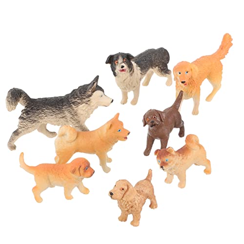 FUNOMOCYA Mini Hund Figuren Set Realistische Hundemodelle Als Tischornamente Für Und Sammler Perfekte Deko Für Cake Topper Und Fahrzeugaccessoires von FUNOMOCYA