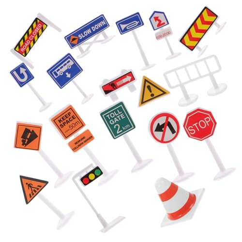 FUNOMOCYA Mini Verkehrsschilder Lernspielzeug aus Robustem Kunststoff Realistische Farben für Straßenverkehr Erziehung Zuhause Kindergarten FUNOMOCYA Mini Verkehrsschilder Lernspielzeug aus Robustem Kunststoff Realistische Farben für Straßenverkehr Erziehung Zuhause Kindergarten von FUNOMOCYA