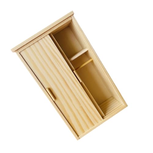 FUNOMOCYA Miniatur Holz Kleiderschrank Mini Schrank Möbel Puppenhaus Schlafzimmer Accessoire Lichtgelb für Kreatives Spiel und Dekoration FUNOMOCYA Miniatur Holz Kleiderschrank Mini Schrank Möbel Puppenhaus Schlafzimmer Accessoire Lichtgelb für Kreatives Spiel und Dekoration von FUNOMOCYA