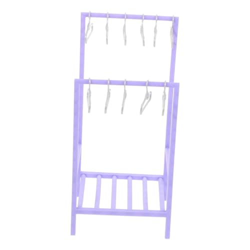 FUNOMOCYA Miniatur-kleiderständer mit Kleinen Kleiderbügeln Puppenkleiderständer Möbelzubehör für Puppenhaus Realistische Aufbewahrung für Kleine Kleidungsstücke und Spielzubehör FUNOMOCYA Miniatur-kleiderständer mit Kleinen Kleiderbügeln Puppenkleiderständer Möbelzubehör für Puppenhaus Realistische Aufbewahrung für Kleine Kleidungsstücke und Spielzubehör von FUNOMOCYA