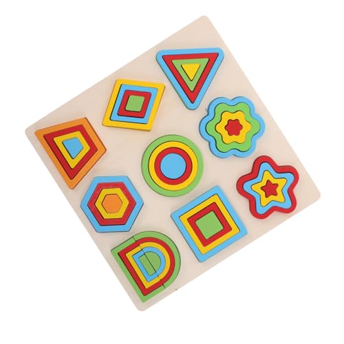 FUNOMOCYA Montessori Holzpuzzle für Kleinkinder Buntes Geometrisches Steckspielzeug Feinmotorik Form Farberkennung Sicheres Lernspielzeug für Vorschule und Frühkindliche Entwicklung FUNOMOCYA Montessori Holzpuzzle für Kleinkinder Buntes Geometrisches Steckspielzeug Feinmotorik Form Farberkennung Sicheres Lernspielzeug für Vorschule und Frühkindliche Entwicklung von FUNOMOCYA