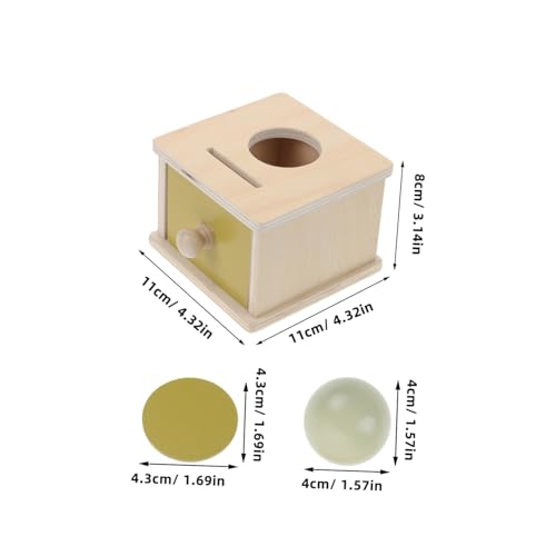 FUNOMOCYA Montessori Holzspielzeug Box Ball Münzwurf mit Schublade Fördert Feinmotorik Hand Auge koordination Geduld und Konzentration Pädagogisch für Vorschulkinder Mädchen Jungen FUNOMOCYA Montessori Holzspielzeug Box Ball Münzwurf mit Schublade Fördert Feinmotorik Hand Auge koordination Geduld und Konzentration Pädagogisch für Vorschulkinder Mädchen Jungen von FUNOMOCYA