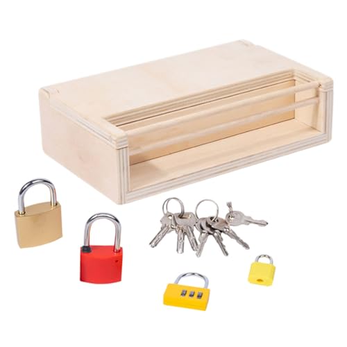 FUNOMOCYA Montessori Holzspielzeug mit Bunten Schlössern und Schlüsseln Pädagogisches Lernspielzeug Feinmotorik und Logischem Geeignet für Kleinkinder Ab Jahr FUNOMOCYA Montessori Holzspielzeug mit Bunten Schlössern und Schlüsseln Pädagogisches Lernspielzeug Feinmotorik und Logischem Geeignet für Kleinkinder Ab Jahr von FUNOMOCYA