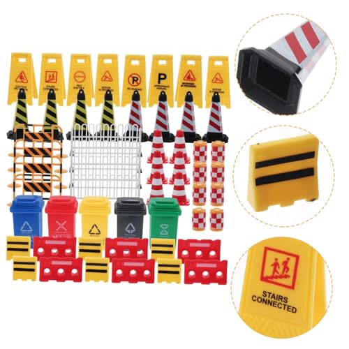 FUNOMOCYA Teiliges Miniatur Verkehrszeichen Stabile Kunststoff Barrikaden und Straßenschilder Pädagogisches Lernspielzeug zur Verkehrssicherheit und Spielstraßensimulation FUNOMOCYA Teiliges Miniatur Verkehrszeichen Stabile Kunststoff Barrikaden und Straßenschilder Pädagogisches Lernspielzeug zur Verkehrssicherheit und Spielstraßensimulation von FUNOMOCYA