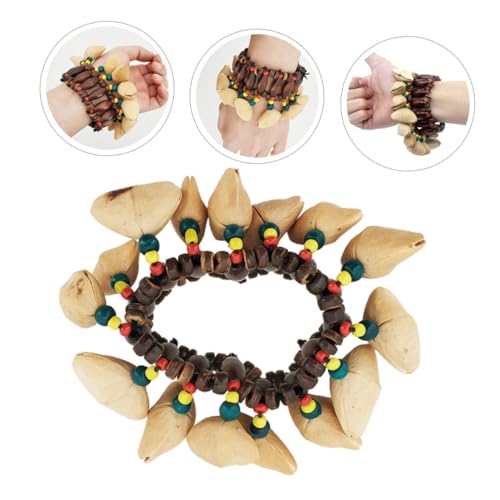 FUNOMOCYA Trommelarmband aus Robustem Material Buntes Afrikanisches Handgelenk rasselinstrument für Tanzpartys Langlebig und Kreativ Musikspielzeug für Mädchen und Jungen FUNOMOCYA Trommelarmband aus Robustem Material Buntes Afrikanisches Handgelenk rasselinstrument für Tanzpartys Langlebig und Kreativ Musikspielzeug für Mädchen und Jungen von FUNOMOCYA