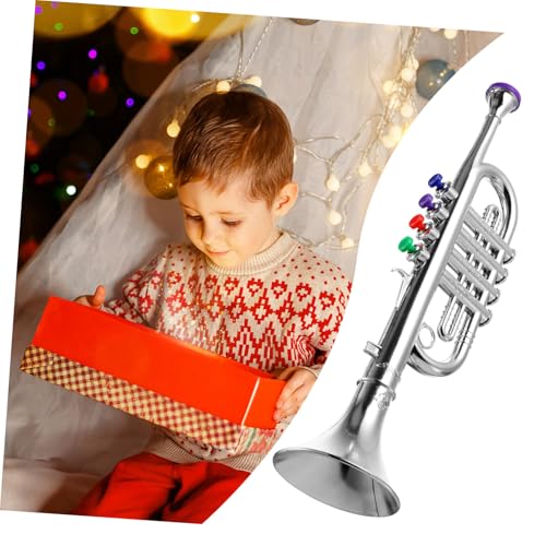 FUNOMOCYA Trompete Kunststoff Instrument Lernspielzeug mit Klarem Klang Leicht Tragbar Bunt Pädagogisch Geeignet für Musikalische Entwicklung FUNOMOCYA Trompete Kunststoff Instrument Lernspielzeug mit Klarem Klang Leicht Tragbar Bunt Pädagogisch Geeignet für Musikalische Entwicklung von FUNOMOCYA