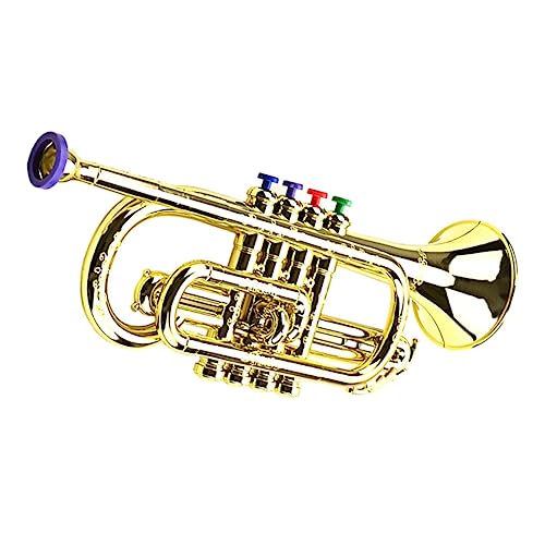 FUNOMOCYA Trompete aus Robustem Töne Simulation Blasinstrument für Junge Mädchen und Jungen Leicht Glatte Oberfläche für Party Festival Musikförderung und Lernspaß FUNOMOCYA Trompete aus Robustem Töne Simulation Blasinstrument für Junge Mädchen und Jungen Leicht Glatte Oberfläche für Party Festival Musikförderung und Lernspaß von FUNOMOCYA