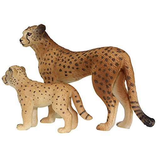 FUNSHOWCASE Jumbo-Spielset, Spielfiguren aus Plastik, Afrika, Dschungel, Tiere, Leopard 2-teiliges Set von FUNSHOWCASE