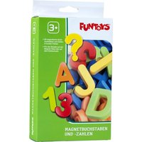 FUNTOYS 100-40626 Magnetbuchstaben/-zahlen, 80 Stück von FUNTOYS