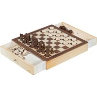 FUNTOYS 600-01014 Premium Schach- und Damespiel aus Holz von FUNTOYS