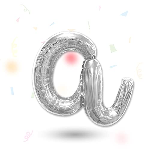FUNXGO Folienballon Buchstaben Silber a - Buchstaben Luftballon Klein a - ca. 40cm Nur Luftfüllung - Ideal für Geburtstag, Hochzeit & Party Deko - Ballon Buchstabe A Silber FUNXGO Folienballon Buchstaben Silber a - Buchstaben Luftballon Klein a - ca. 40cm Nur Luftfüllung - Ideal für Geburtstag, Hochzeit & Party Deko - Ballon Buchstabe A Silber von FUNXGO