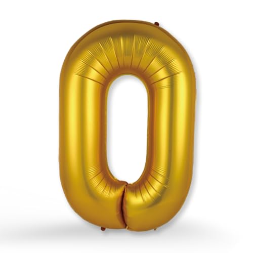 FUNXGO XXL Groß Folienballon Buchstaben O Gold -Riesen Alphabet ca. 100m - Verstärktes Material - Helium oder Luftfüllung - Perfekt für Geburtstag, Hochzeit, Party Dekoration & JGA - Ballon O Gold von FUNXGO