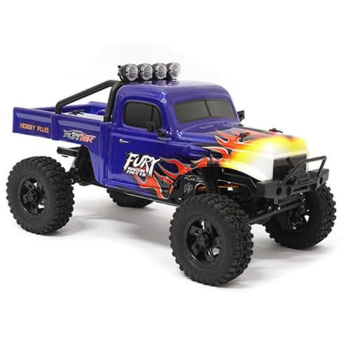 s-idee FX118 Fury Wagon RTR blau mit Flammen FURITEK Brushless 1/18 RC Crawler Kit von FURITEK