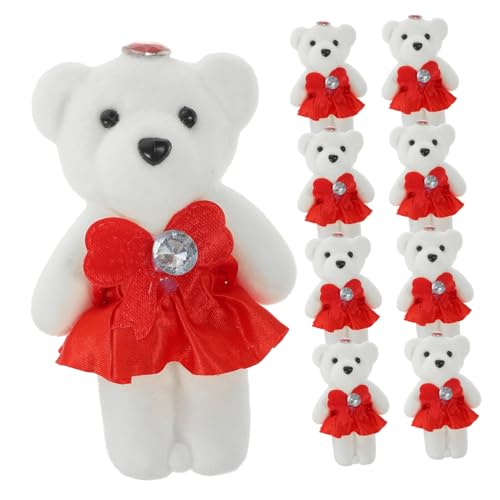 FUTUREORYY 10 Stück Teiliges Mini Plüschbär Weiche Stofftier bären Leichte Cartoon bärenpuppe Dekorativ für Hochzeitsautos Geschenkboxen Angenehmer Kuschelspaß Vielseitig für Geburtstag und FUTUREORYY 10 Stück Teiliges Mini Plüschbär Weiche Stofftier bären Leichte Cartoon bärenpuppe Dekorativ für Hochzeitsautos Geschenkboxen Angenehmer Kuschelspaß Vielseitig für Geburtstag und von FUTUREORYY
