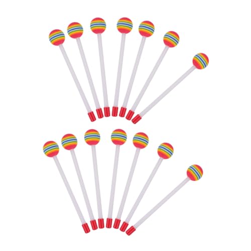 FUTUREORYY 14 Stück Teiliges Schlaginstrument Bunte Lollipop-Drumsticks aus Weichem Eva Leichte Percussion Mallets für Kleinkinder von Rhythmus und Hand-Auge-koordination Orff Musikspielzeug FUTUREORYY 14 Stück Teiliges Schlaginstrument Bunte Lollipop-Drumsticks aus Weichem Eva Leichte Percussion Mallets für Kleinkinder von Rhythmus und Hand-Auge-koordination Orff Musikspielzeug von FUTUREORYY