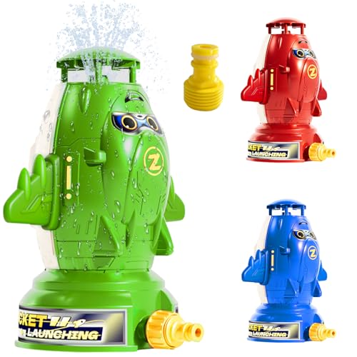 Rakete Sprinkler Wasser Outdoor Kinder - wasserspielzeug Rocket Garten Spielzeug wasserspiel rasensprenger von FUXHBFB