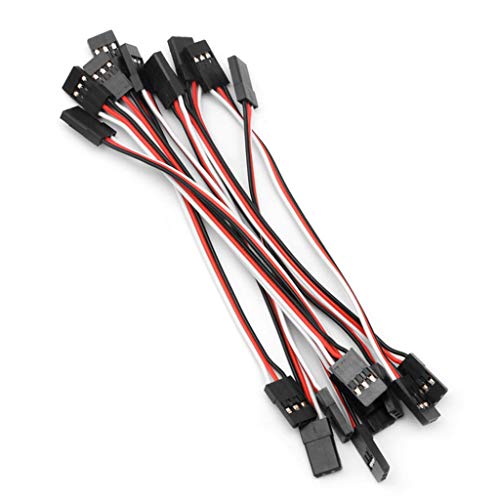 10 Stück 10 cm Quadcopter Verlängerungs Servokabel Futaba Stecker Auf Stecker Drahtkabel von FUXIU