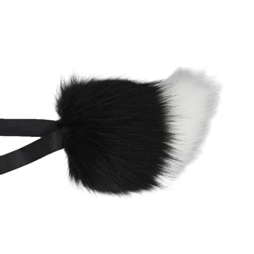 FUXIU Anime-Haarreif für Mädchen, Plüsch, Kaninchenohren, Stirnband/Schwanz, Cosplay, Kostüm, Party, schöner Kopfschmuck, Comic-Show-Kopfbedeckung von FUXIU