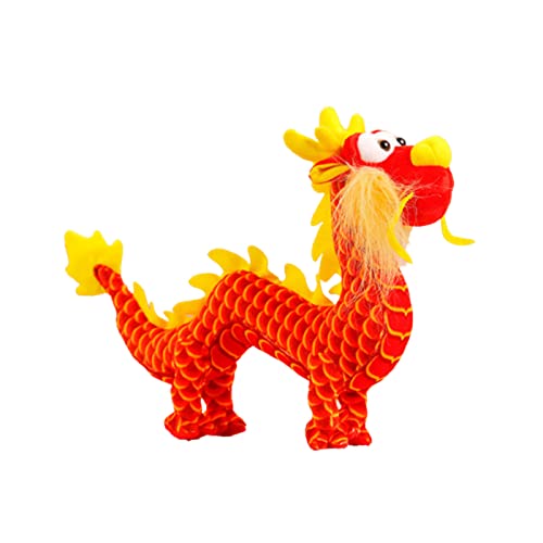 FUXIU Chinesisches Drachenplüschtier 2024 Chinesisches Drachenjahr Chinesische Drachenmaskottchen Chinesischer Drache Stofftier Drachenplüschtiere von FUXIU