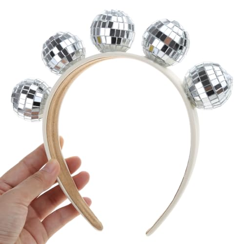 FUXIU Disco-Ball Party Stirnband Neuheit Karneval Hairhoop Kopfschmuck für Frauen Mädchen Brautdusche Festival Zubehör von FUXIU