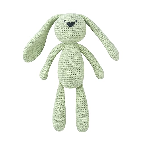 FUXIU Gestrickte Süße Plüsch Kaninchen Spielzeug Kitting Füllung Spielzeug Cartoon Spielzeug Geschenk Für Kinder Weihnachten Geburtstag Innendekoration von FUXIU