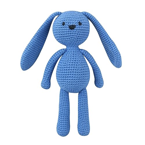 FUXIU Gestrickte Süße Plüsch Kaninchen Spielzeug Kitting Füllung Spielzeug Cartoon Spielzeug Geschenk Für Kinder Weihnachten Geburtstag Innendekoration von FUXIU