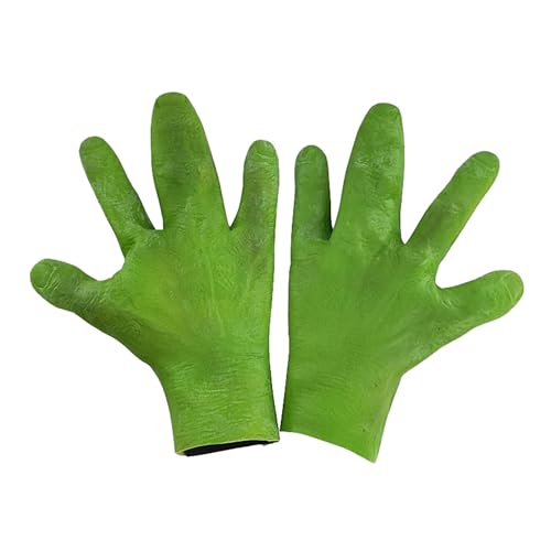 FUXIU Halloween Alien Maske Handschuhe Gruselige Maske Alien Cosplay Kostüme Requisiten Für Erwachsene Halloween Cosplay Kostüm Zubehör von FUXIU