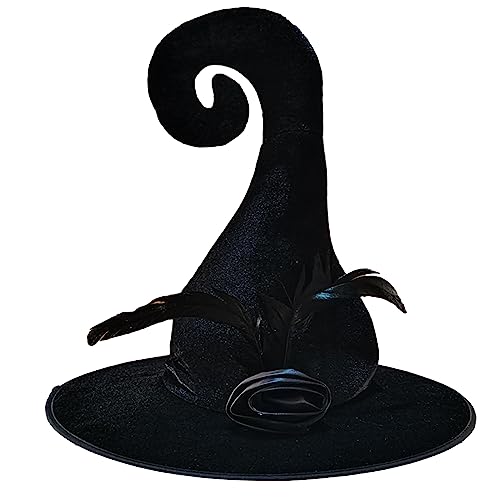 FUXIU Halloween Witchcap Cosplay Zaubererhut Hexenhut Damen Herren Unisex Hexe Cosplay Kostüm Party Festival Kopfbedeckung von FUXIU