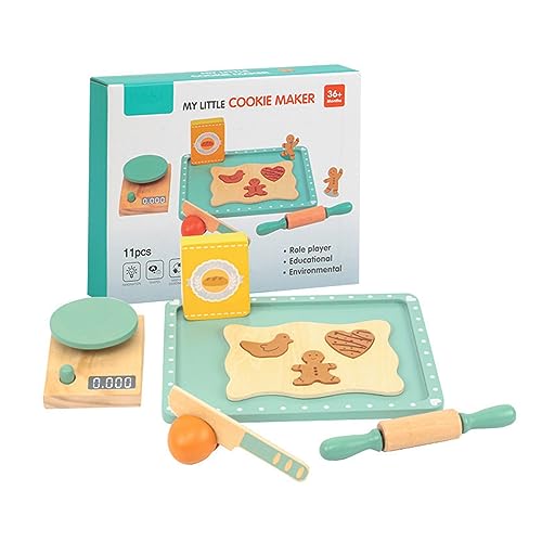 FUXIU Pretend Play Food Toy Holzkeks Backset Fördert Die Kreativität Der Kinder Rollenspiel Kinder von FUXIU