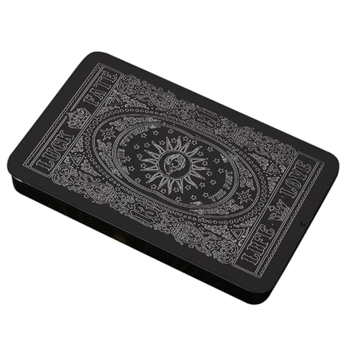 FUXIU Spielkarten Box Sammelkartenetui Tarot Aufbewahrung Kartenorganisatoren Kartenetui Leere Metall Aufbewahrungsbox Für Gaming Karten von FUXIU