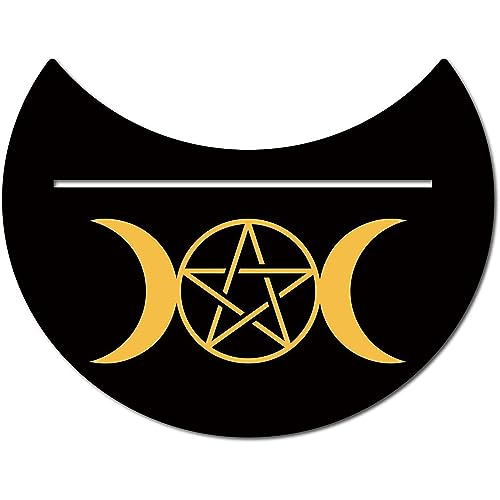 FUXIU Witch Divinations Tarots Display Base Moon Phases Tarot Altarständerhalter Supplies Holzkartenständerhalter von FUXIU