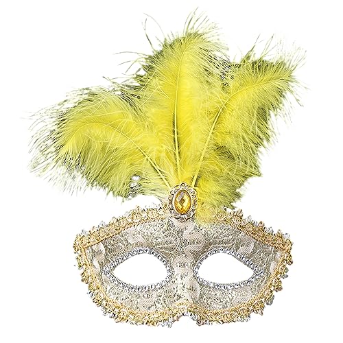 Feder Maskerade Maske Venezianische Maske Halloween Karneval Kostüme Hochzeit Party Bälle Abschlussball Augenmaske Spitzenmaske von FUXIU