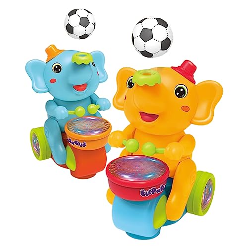 Kleinkind Spielzeug Schlagen Trommel Elefant Jungen Mädchen Licht Musik Spielzeug Vorschule Frühen Pädagogisches Spielzeug Tolles Geschenk Für Kind Geschenk von FUXIU