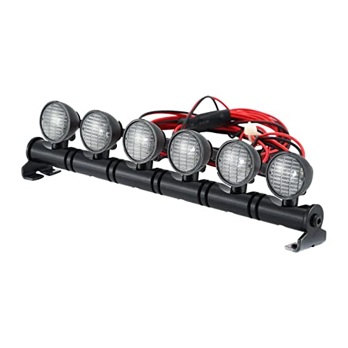 Modell Auto Dach LED Scheinwerfer Fernbedienung Auto Spielzeug Ersatz LED Mit Draht Metall Schnalle Für 1/10 von FUXIU