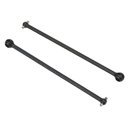 FUZHUI 2 Stück 150 mm Stahllänge RC Vorder- und Hinterantriebswelle Dogbone CVD-Zubehör für ARRMA 1/7 1/8 RC-Auto, Verbesserung der Antriebskraft, stabile Übertragung, Tragfähigkeit, (Black) von FUZHUI